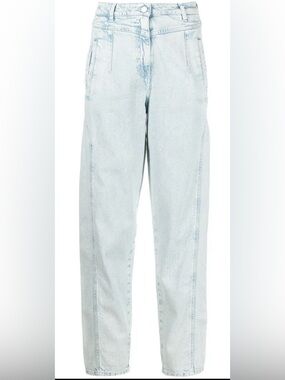 IRO Paris Cadiere Jeans Snow Bleach High Rise Tapered NWT Sz 36